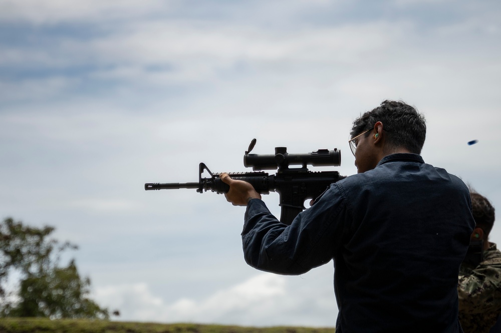 USS Frank E. Petersen Jr. Sailors Conduct Live-Fire Qualification