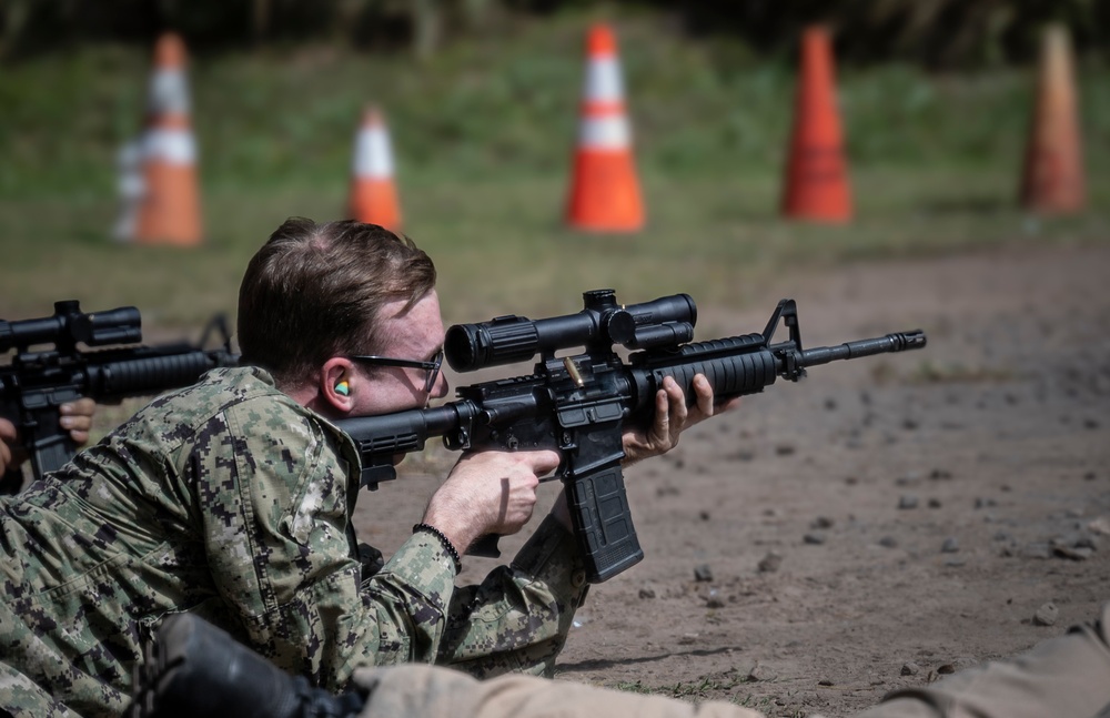 USS Frank E. Petersen Jr. Sailors Conduct Live-Fire Qualification