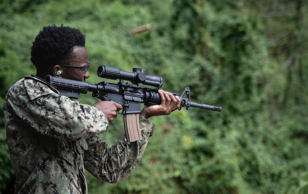 USS Frank E. Petersen Jr. Sailors Conduct Live-Fire Qualification