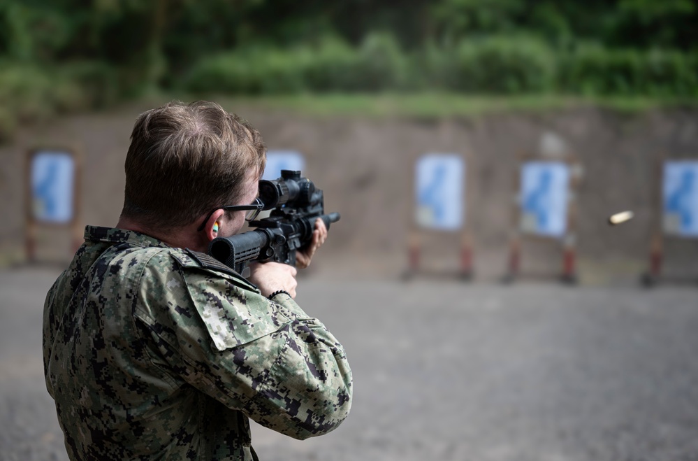 USS Frank E. Petersen Jr. Sailors Conduct Live-Fire Qualification