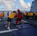 Sailors aboard the USS John Finn hold a security reaction force class in the Philippine Sea
