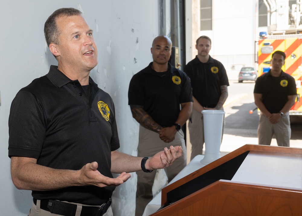 NAS Sigonella Bids Farewell to Fire Chief