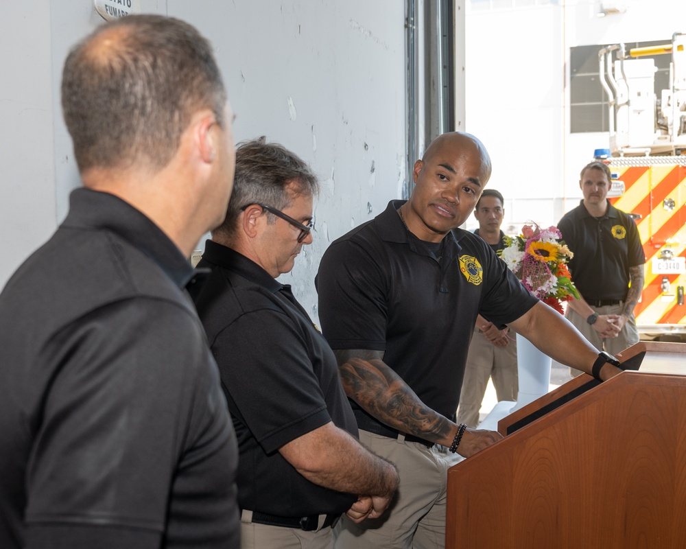 NAS Sigonella Bids Farewell to Fire Chief