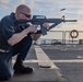 USS Ralph Johnson Sailors Participate in a Small Arms Weapons Qualification