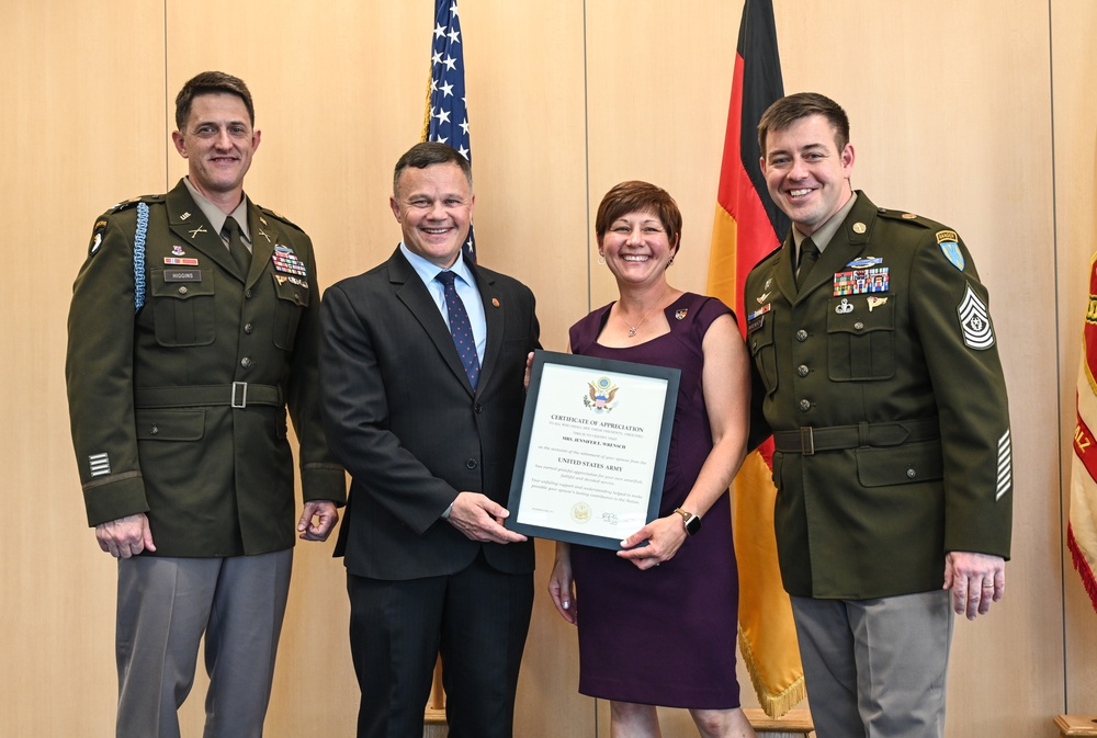 USAG Rheinland-Pfalz holds ceremony for outgoing CSM