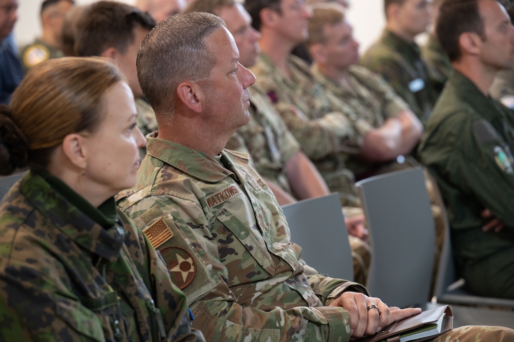 U.S. Air Force Lt. Gen. Jason Hinds attends Atlantic Trident 25 exercise
