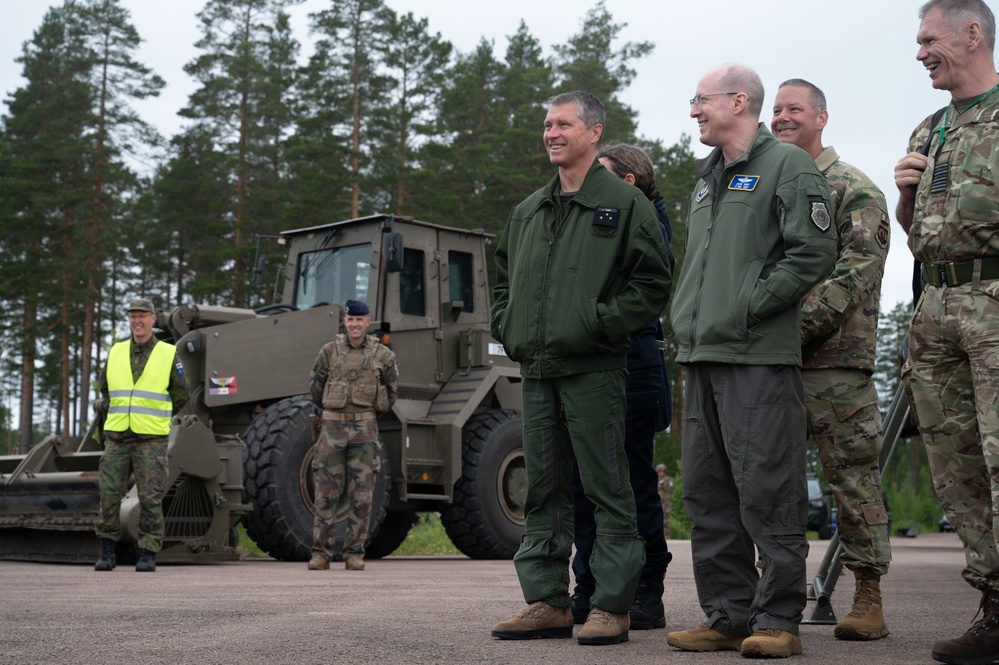 U.S. Air Force Lt. Gen. Jason Hinds attends Atlantic Trident 25 exercise
