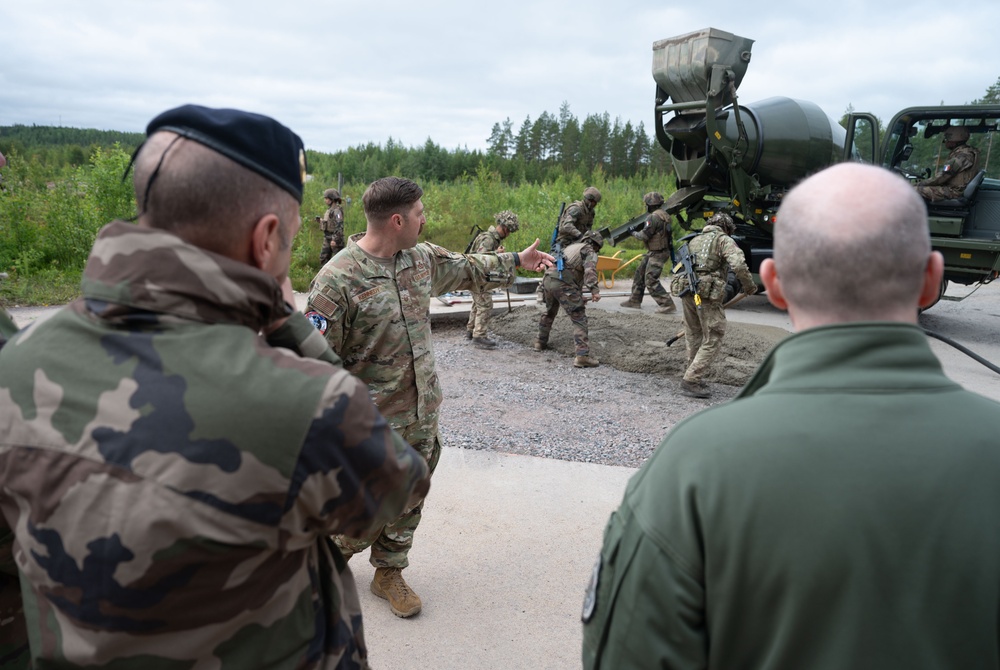 U.S. Air Force Lt. Gen. Jason Hinds attends Atlantic Trident 25 exercise