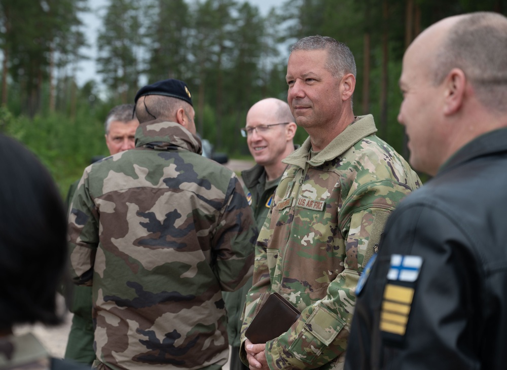 U.S. Air Force Lt. Gen. Jason Hinds attends Atlantic Trident 25 exercise