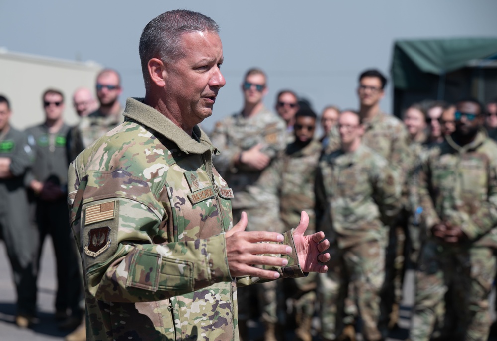 U.S. Air Force Lt. Gen. Jason Hinds attends Atlantic Trident 25 exercise