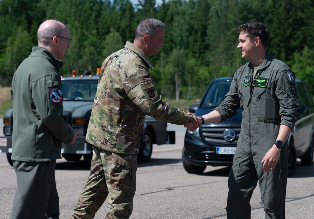 U.S. Air Force Lt. Gen. Jason Hinds attends Atlantic Trident 25 exercise