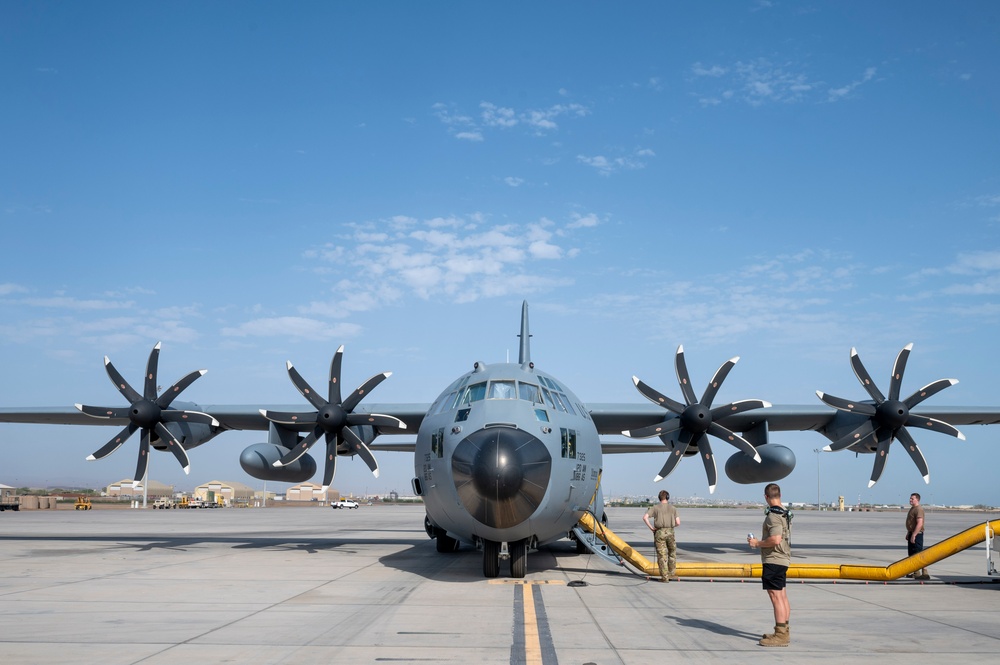 120th Airlift Wing Airmen Support 75th Expeditionary Airlift Squadron C-130 Operations