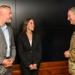 CJCS Gen. Caine greets and presents coins U.S. Africa Command team members