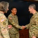 CJCS Gen. Caine greets and presents coins U.S. Africa Command team members