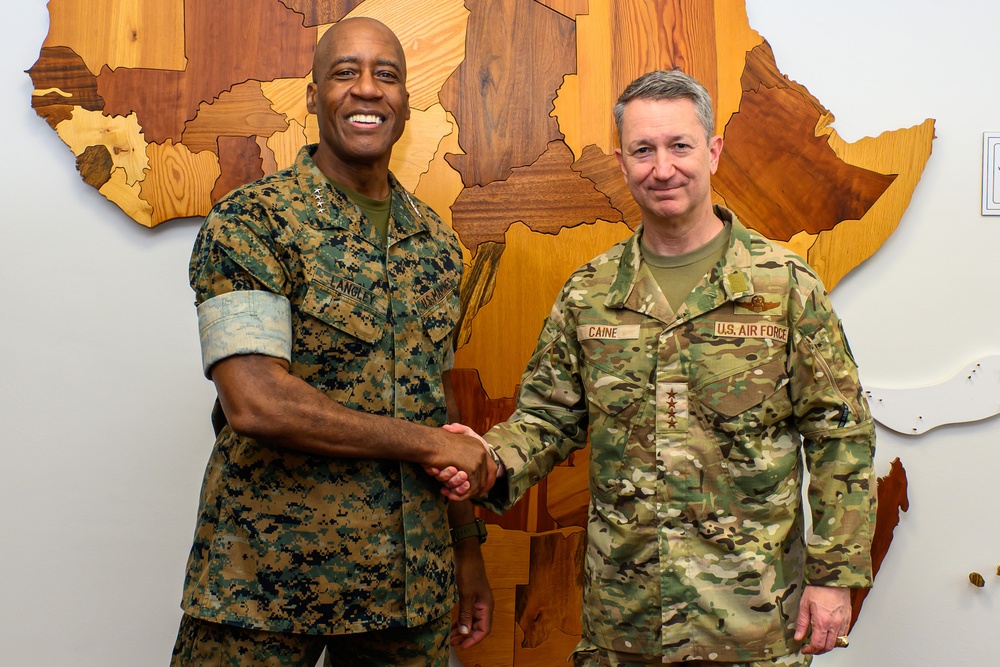 CJCS Gen. Caine meets with U.S. Africa Command Leadership
