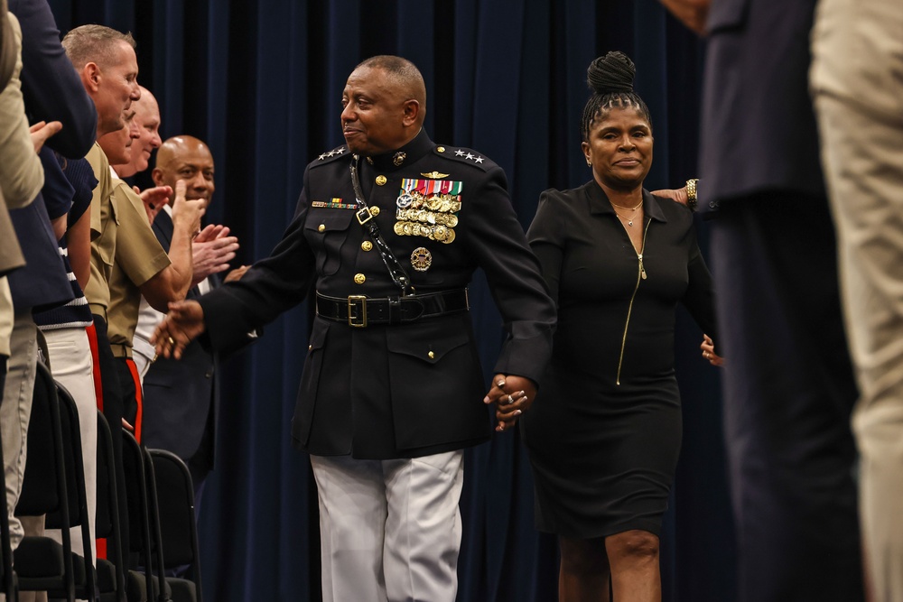 U.S. Marine Corps Lt. Gen. Dimitri Henry's Retirement Ceremony