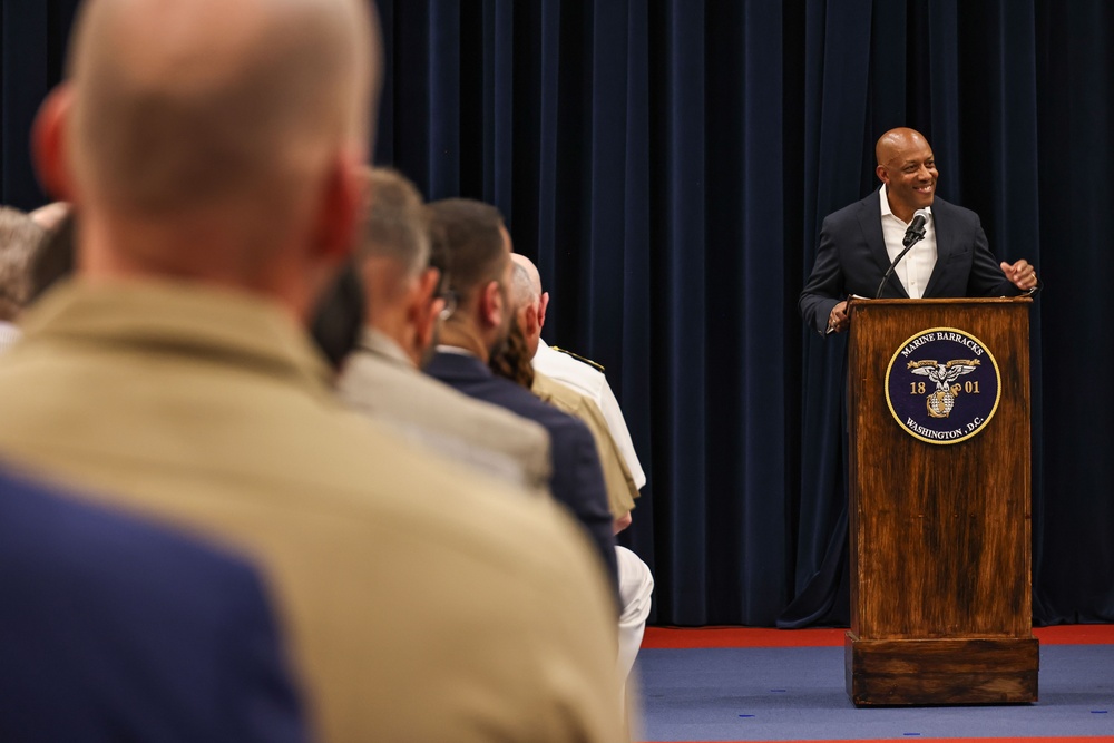 U.S. Marine Corps Lt. Gen. Dimitri Henry's Retirement Ceremony