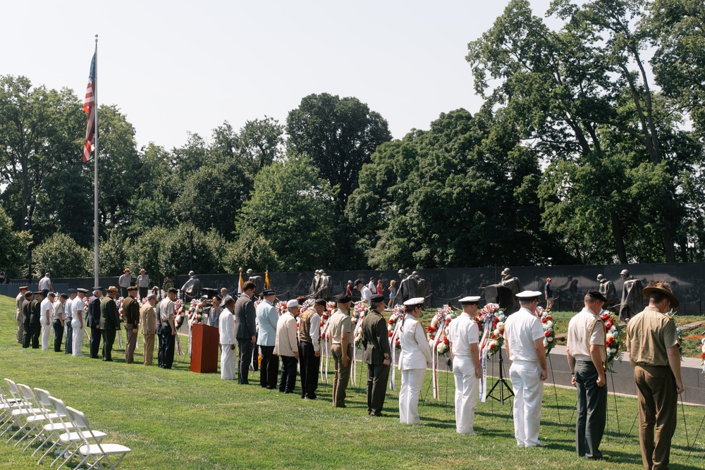Marine Band Brass Quintet Performs at a Korean War Commemoration Ceremony