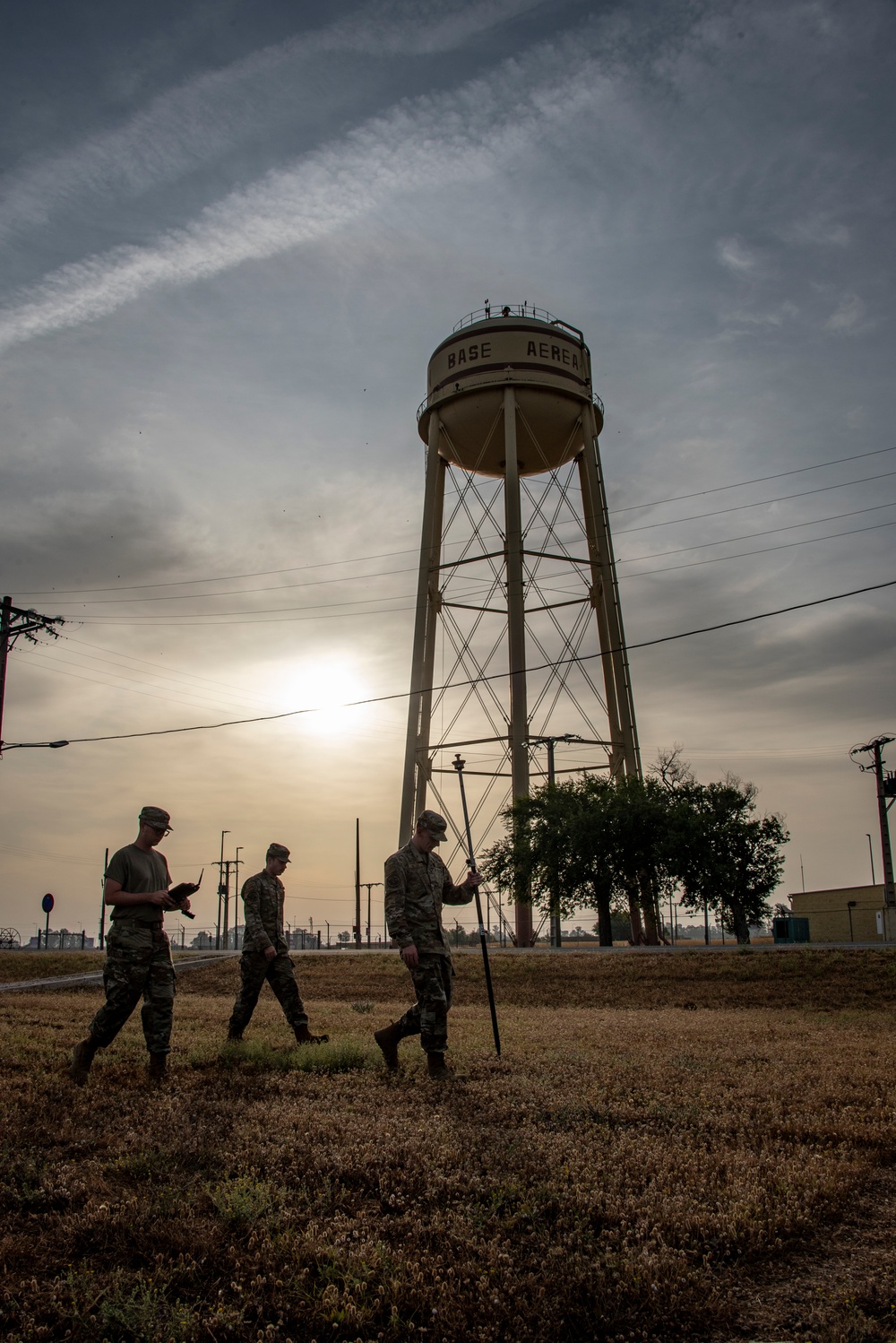 134th CES Engineers map and measure at Morón Air Base