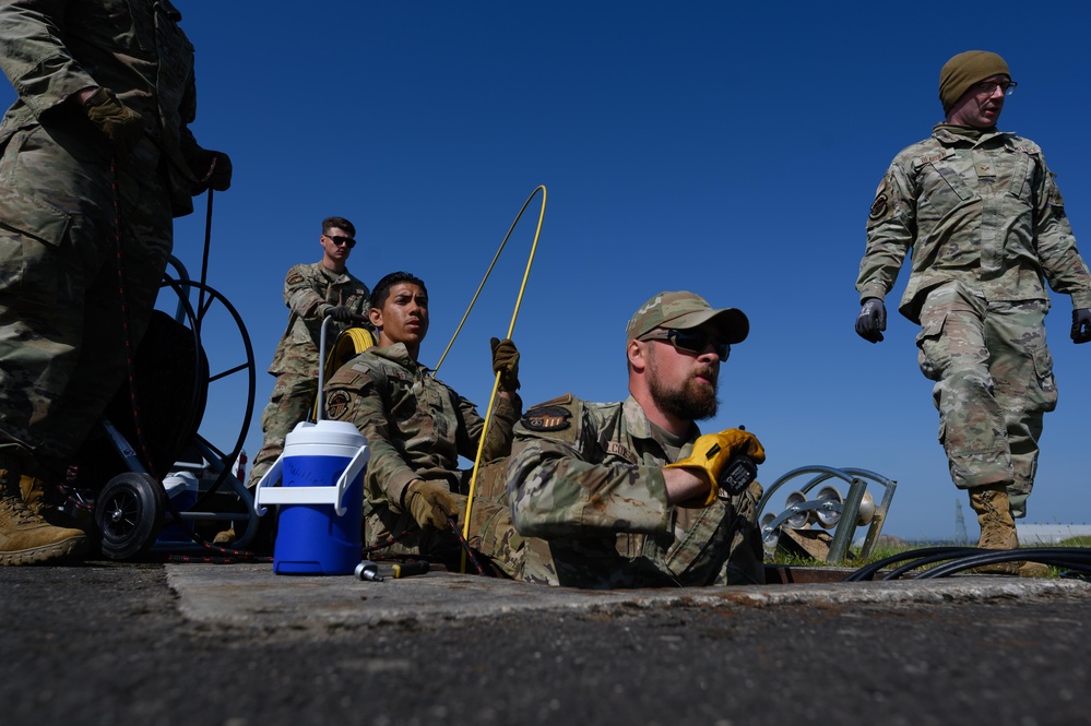 52nd CES conducts large-scale runway lighting restoration