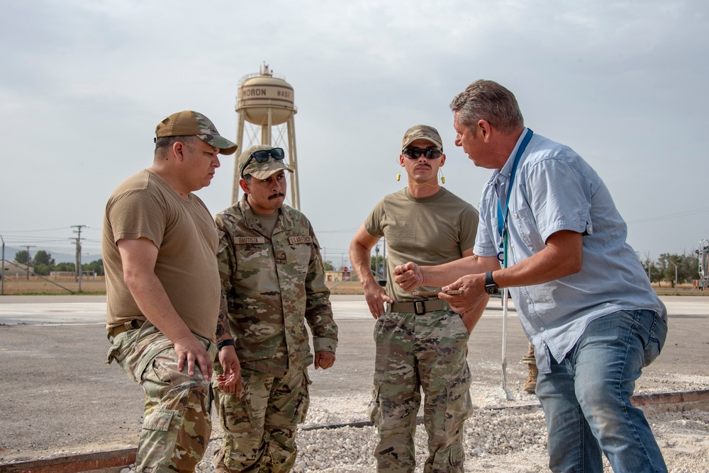 134th CES remove scale, lay concrete at Morón Air Base