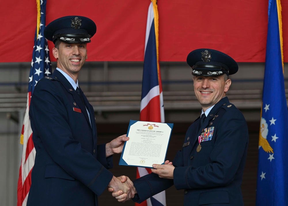 The 95th RS holds change of command ceremony
