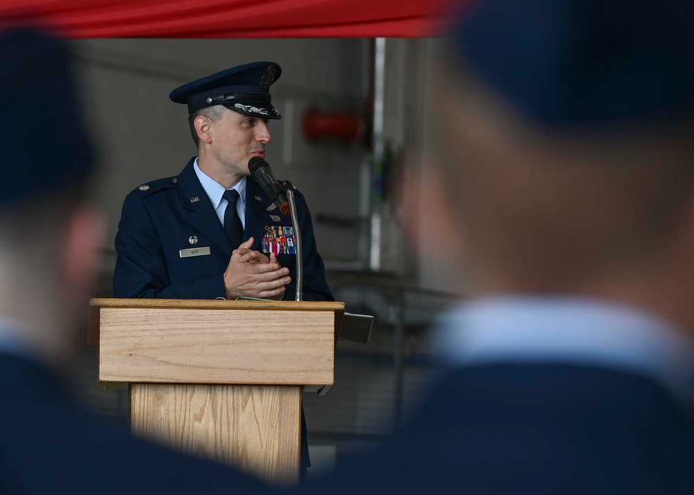 The 95th RS holds change of command ceremony