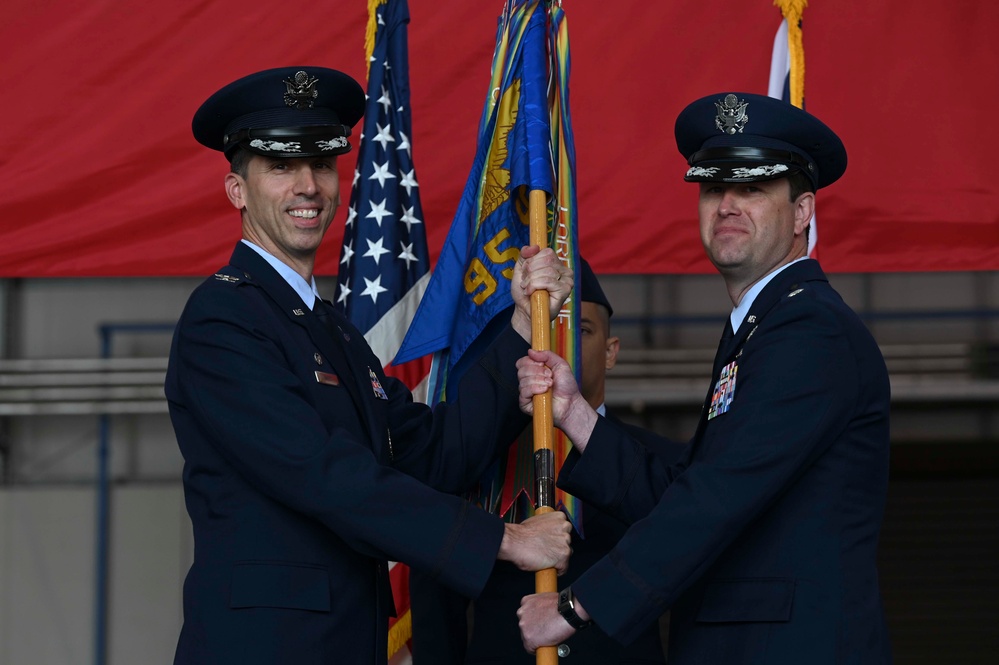 The 95th RS holds change of command ceremony