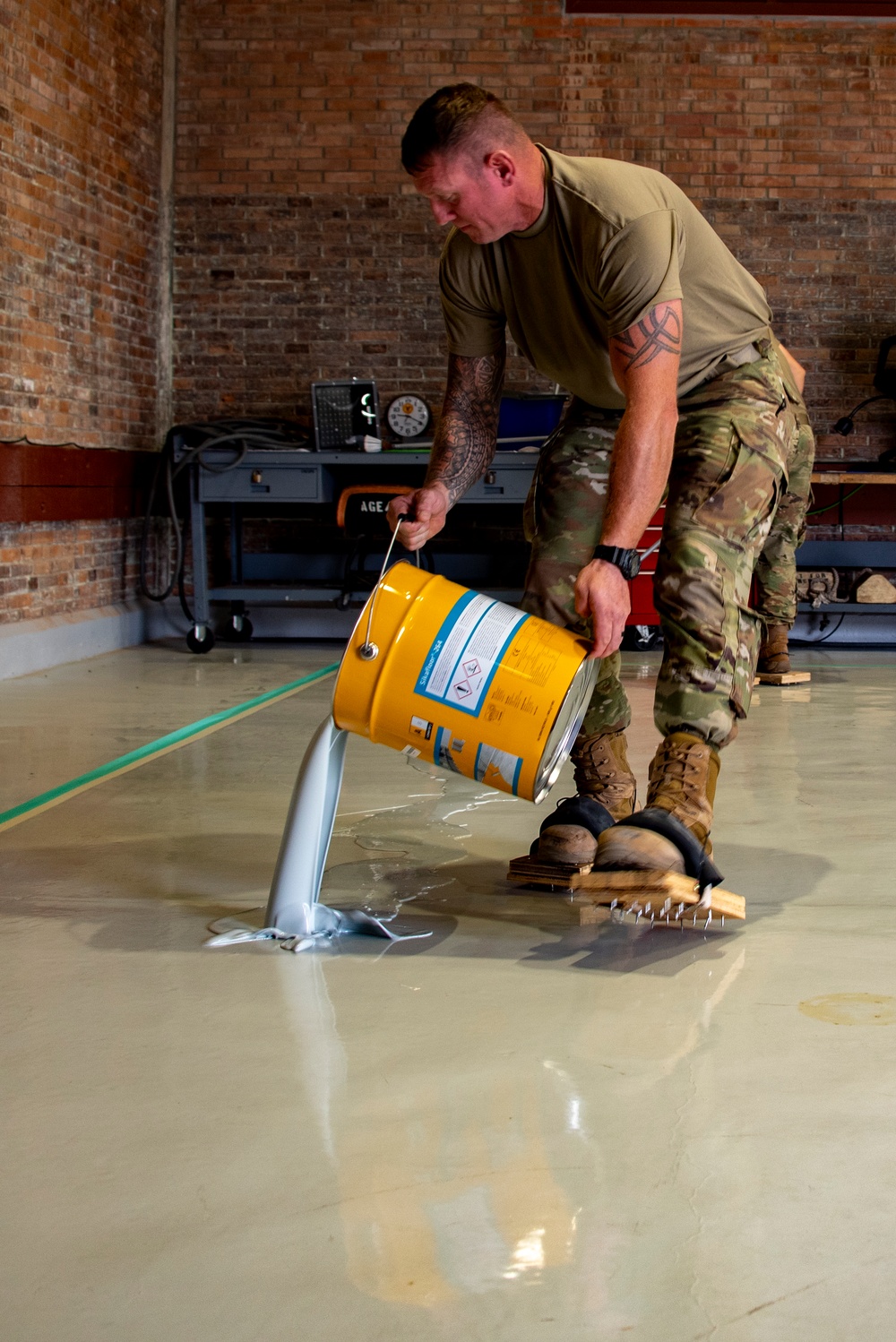 134th CES completes flooring projects at Morón Air Base