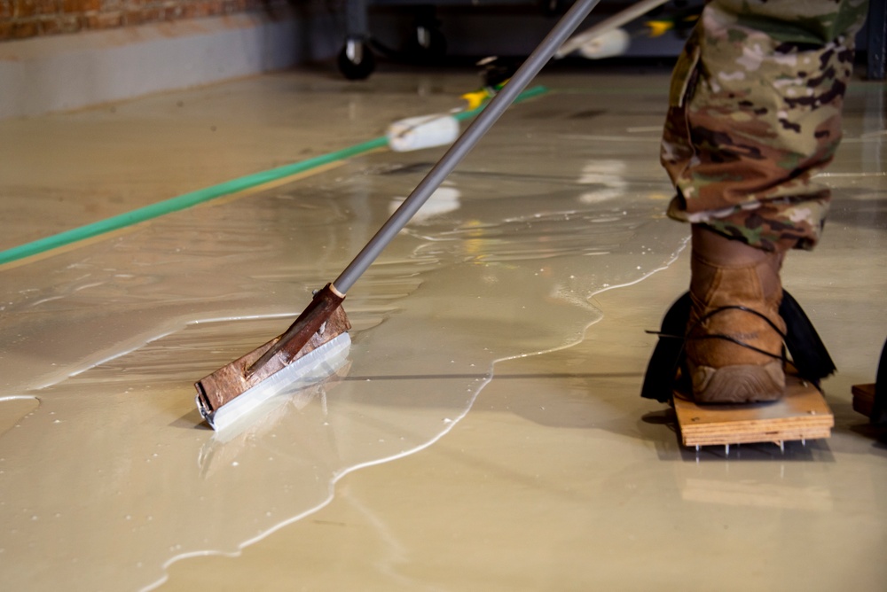 134th CES completes flooring projects at Morón Air Base