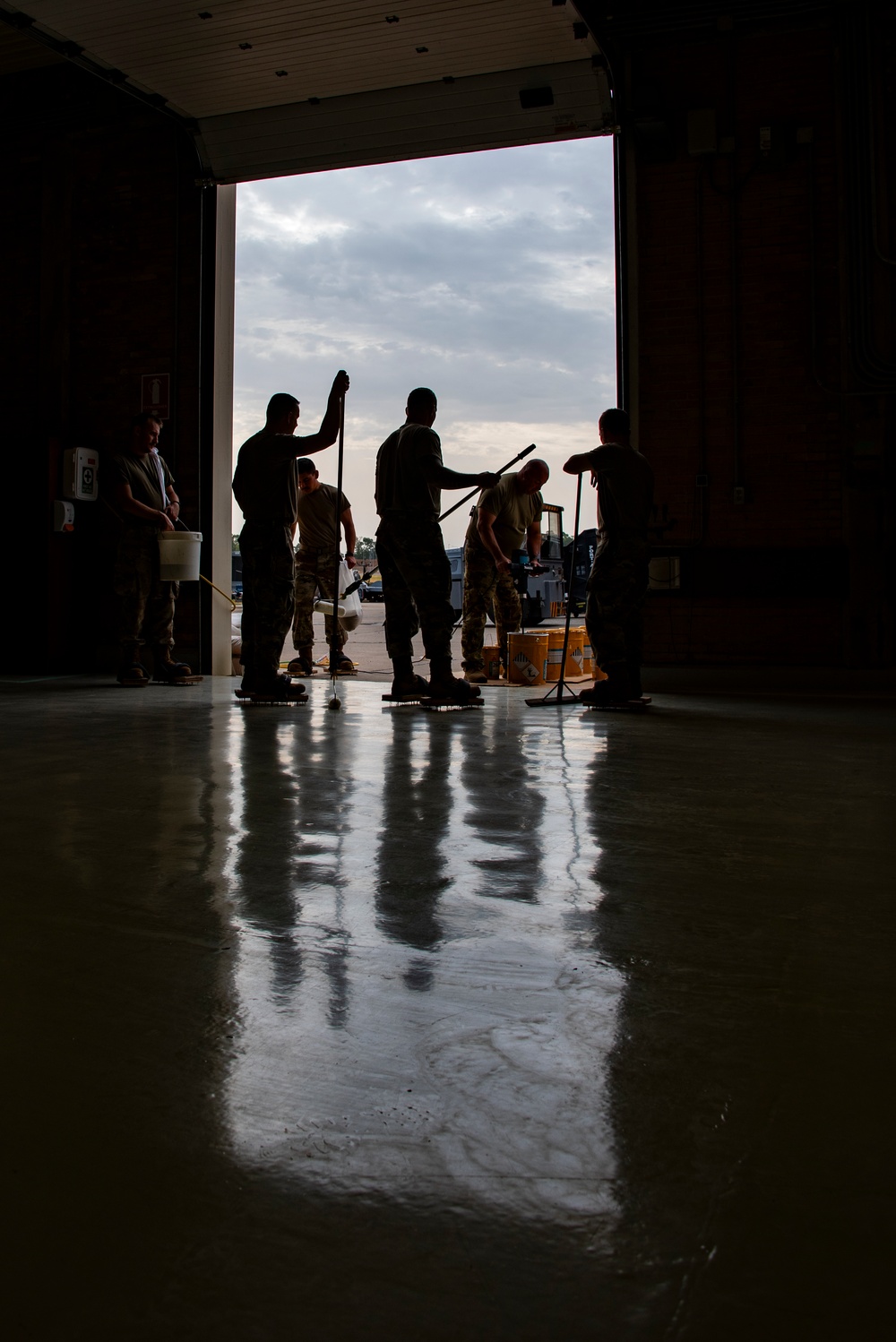 134th CES completes flooring projects at Morón Air Base