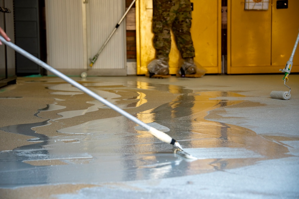 134th CES completes flooring projects at Morón Air Base