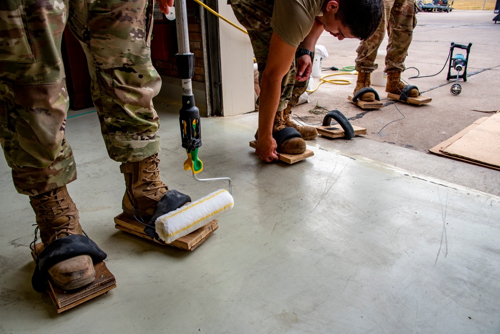 134th CES completes flooring projects at Morón Air Base