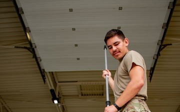 134th CES completes flooring projects at Morón Air Base
