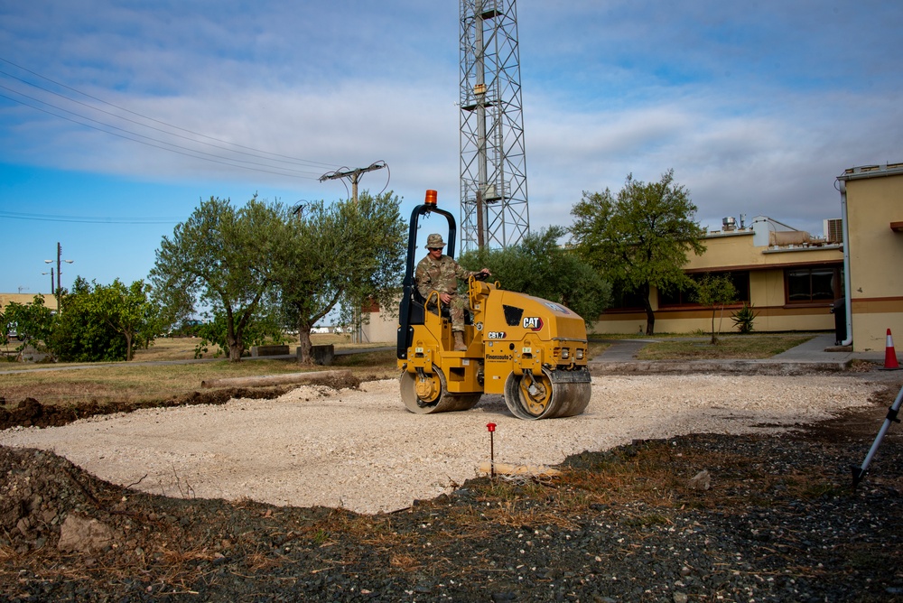 134th CES remove, replace concrete at Morón Air Base