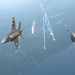 Flares from F-16s