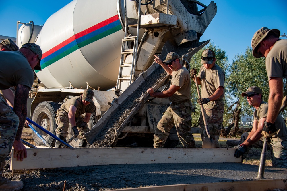 134th CES remove, replace concrete at Morón Air Base