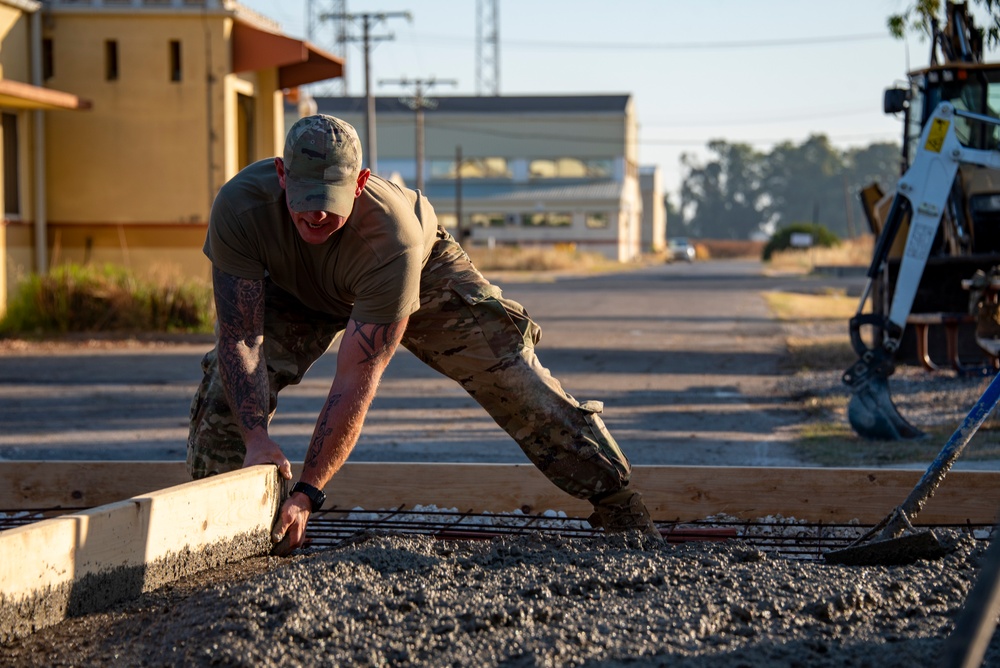 134th CES remove, replace concrete at Morón Air Base