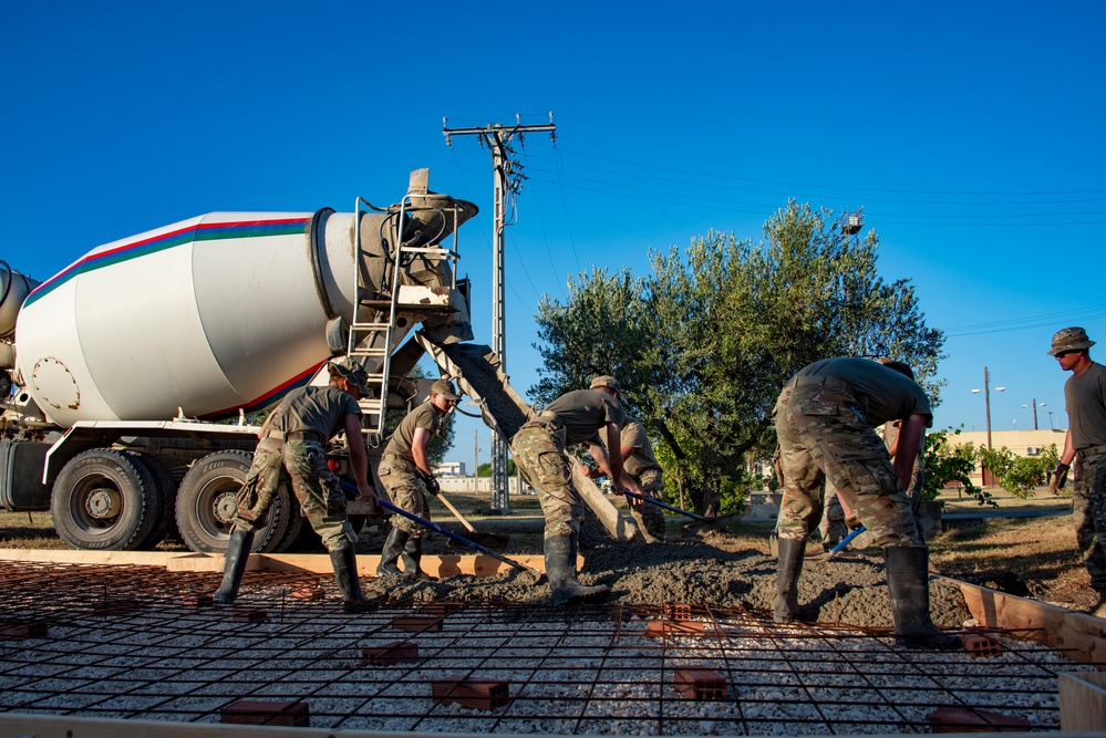134th CES remove, replace concrete at Morón Air Base