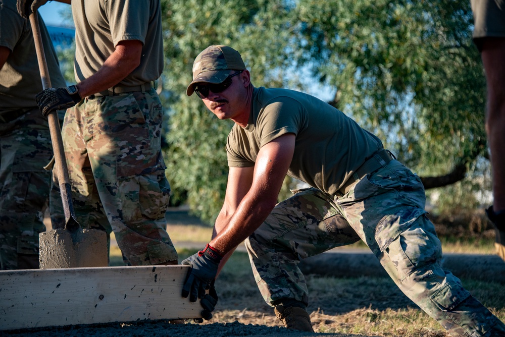 134th CES remove, replace concrete at Morón Air Base