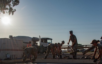134th CES remove, replace concrete at Morón Air Base
