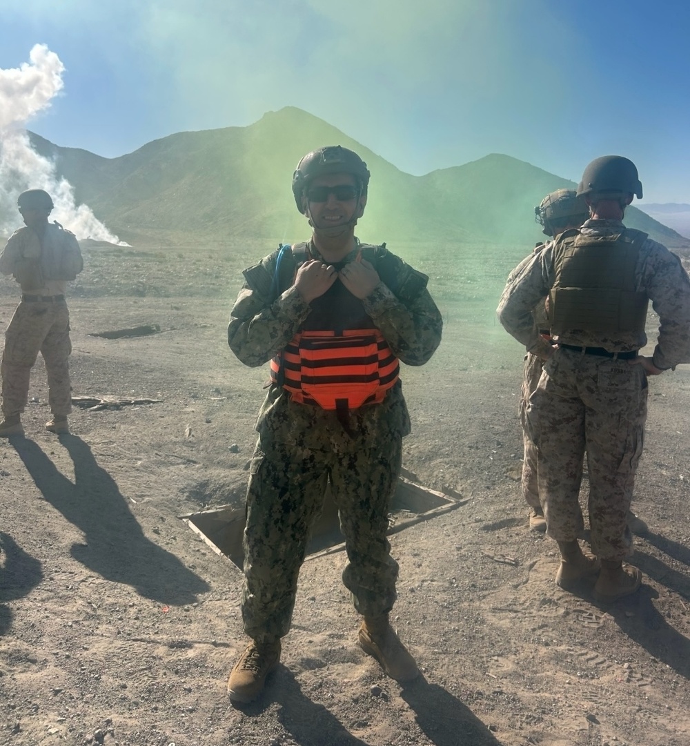 Navy Corpsmen Support Marines During Integrated Training Exercise at MCAGCC