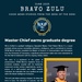 DDNI Bravo Zulu - Master Chief earns graduate degree