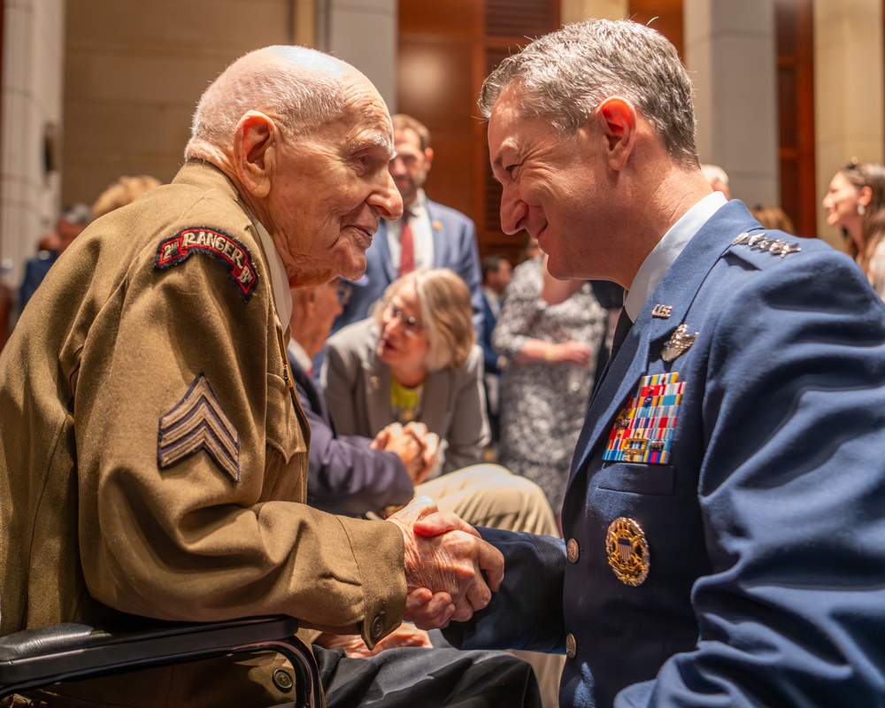Congressional Gold Medals awarded to WWII Army Rangers