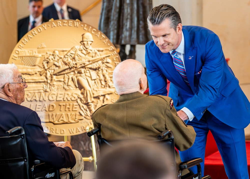 Congressional Gold Medals awarded to WWII Army Rangers