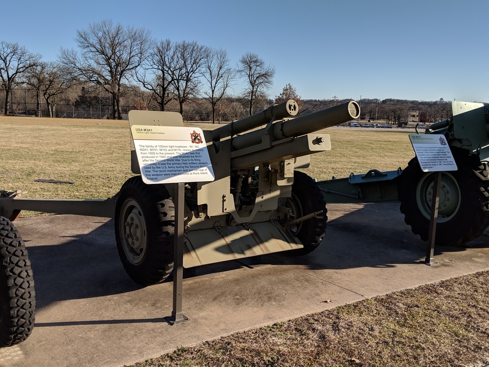 M2A1 at Memorial Field