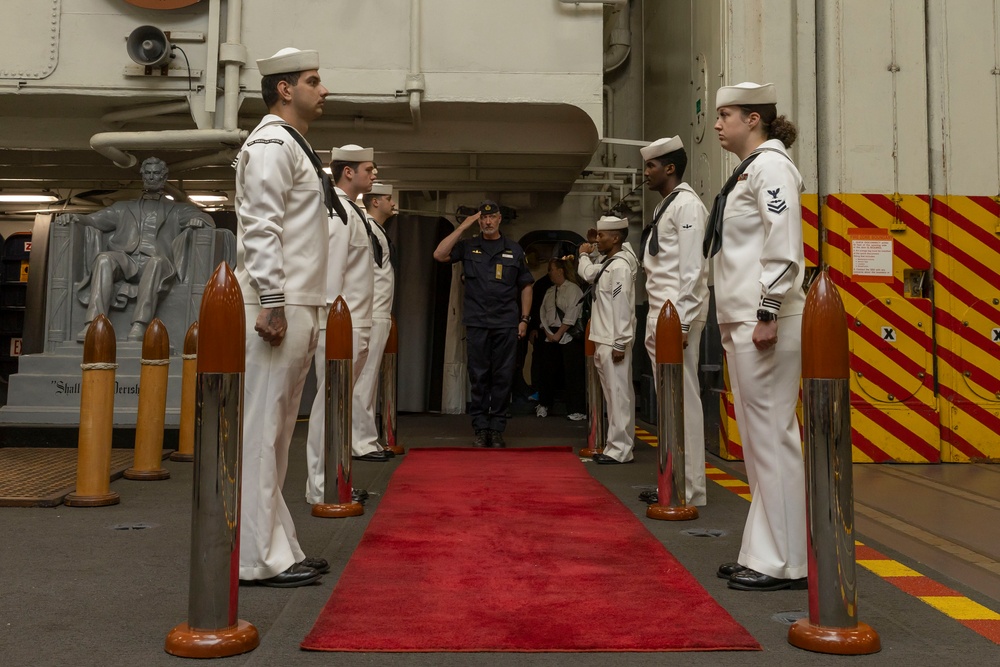 Abraham Lincoln hosts Swedish Defense Materiel Administration