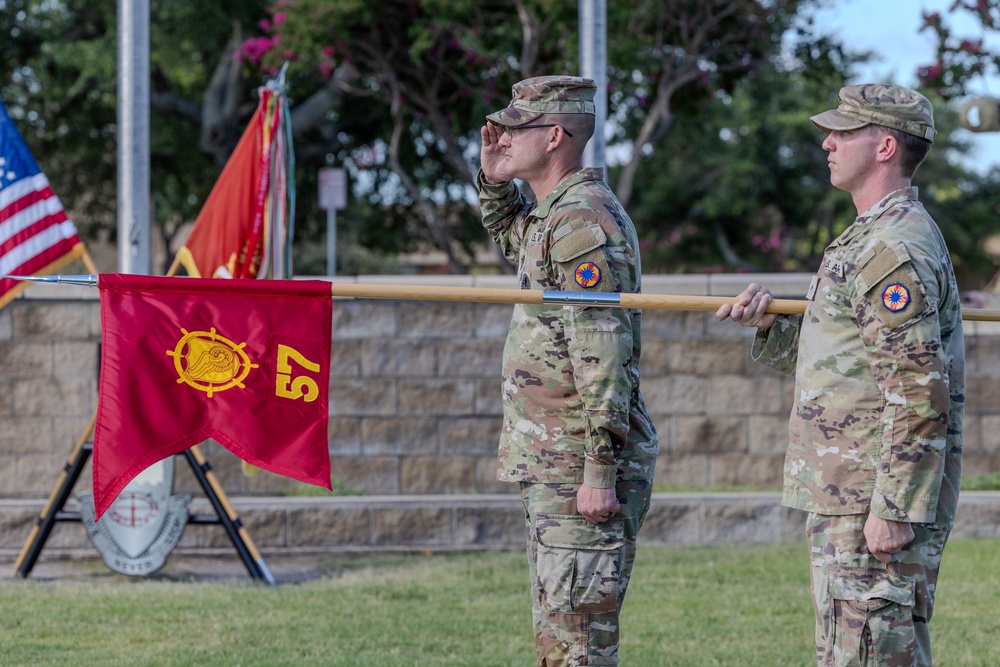 57th Transportation Company, 49th Transportation Battalion welcomes new commander
