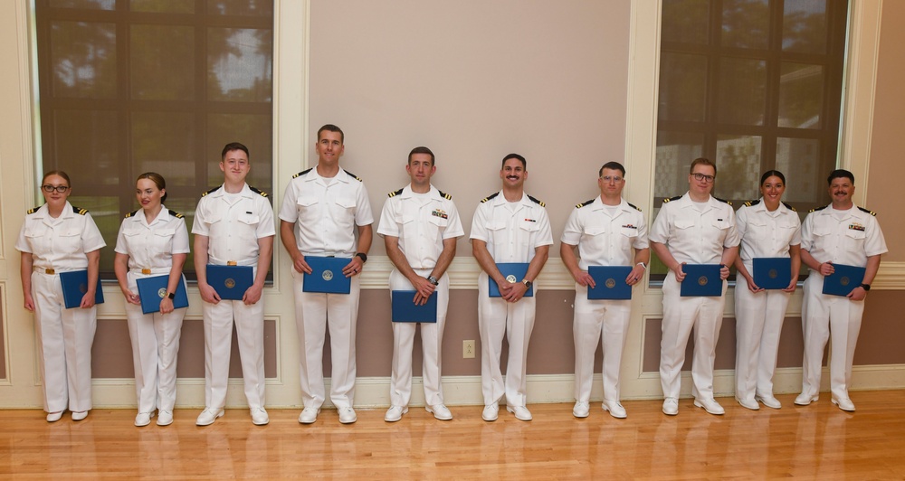 Naval Medical Center Camp Lejeune celebrates graduating family medicine residents and interns, sports medicine fellows, and an obstetric fellow