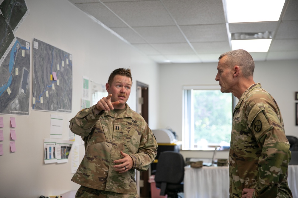 W. Va. Adjutant General visits service members in Ohio County during flood response efforts